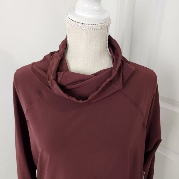 Athleta Top Womens XL Brown Ultimate Gaiter Running Cycling Bike Trail Riding - Picture 2 of 16